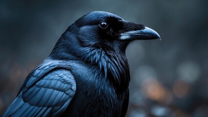 Fototapeta premium Crow portrait capture photography