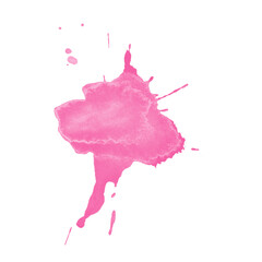 Pink Paint Drop – Vibrant Splash Isolated on Transparent. Perfect for graphic design, posters, banners, branding, and modern digital art. Isolated on a transparent background
