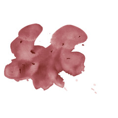 Dark red Liquid Ink Stain – Hand-Painted Splatter for Modern Art. Perfect for graphic design, posters, banners, branding, and modern digital art. Isolated on a transparent background 