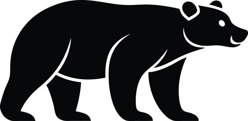 silhouette of a bear