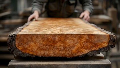 Crafting a Beautiful Wooden Tabletop From Specialty Lumber in a Workshop