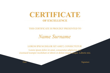 Elegant Achievement Certificate Design Template