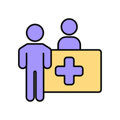 Icon a consultation, isolated against a clean background.
