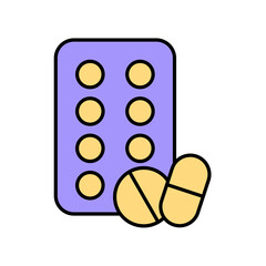 Icon a medicine, isolated against a clean background.