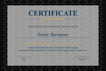 Elegant Achievement Certificate Design Template (1)