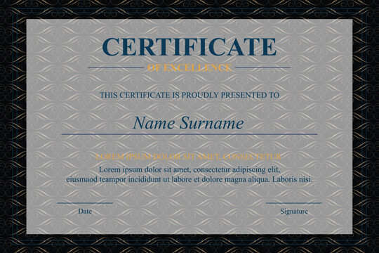 Elegant Achievement Certificate Design Template (1)