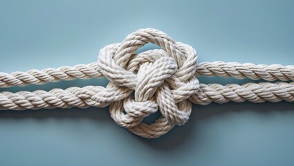 The initial turn is followed by another to form a large stopper knot.