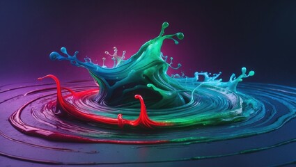 Slow-moving ink blend