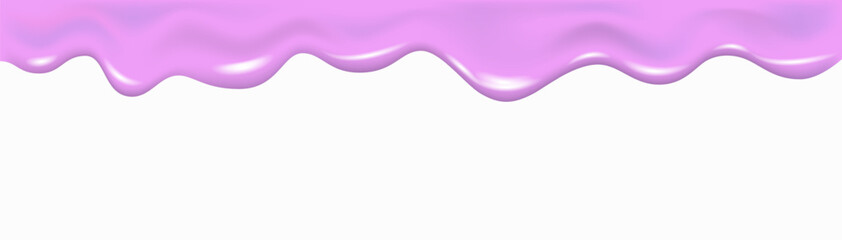 Purple glaze, syrup, cream, sauce or paint drip.