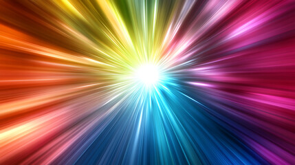 Obraz premium A colorful light with a white center