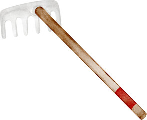watercolor rake
