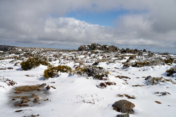 snow on a mountain in australia