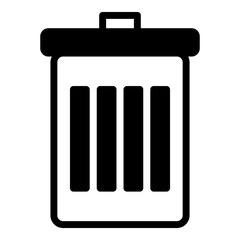 Trash can icon vector illustration for ui ux needs