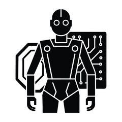AI Driven Cybersecurity Robot Scanning Data Silhouette for Digital Security