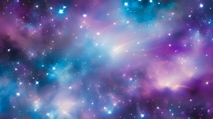 Naklejka premium background with stars and nebula