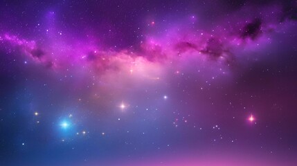 Naklejka premium background with stars and nebula