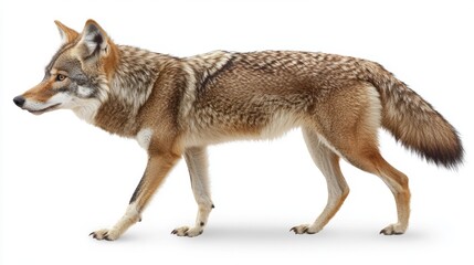 Fototapeta premium Coyotes Strolling Profile View