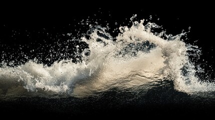 Abstract Water Splash: A Dynamic Composition of Liquid Motion