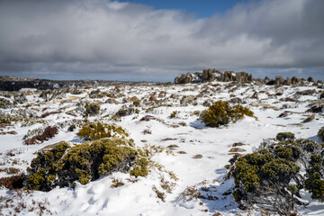 snow on a mountain in australia