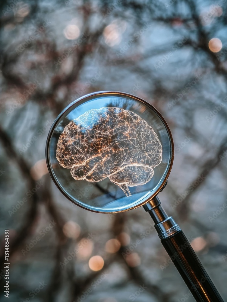 Poster Exploring the depths of artificial intelligence through magnification and oversight in a detailed neural network structure visualization