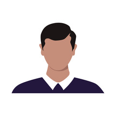 Vector flat illustration. Avatar, user profile, person icon, profile picture. Suitable for social media profiles, icons, splash screens and as a template.