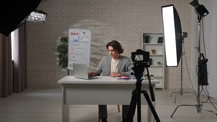 Creating Impactful Content in a Modern Podcast Studio Setting With a Digital Creator