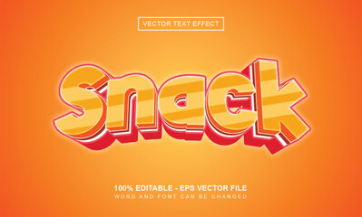 Snack text Effect