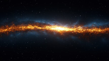 Fototapeta premium Cosmic fiery nebula (1)