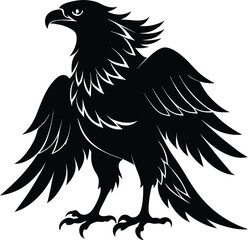 Eagle Bird Silhouette Vector File, Eagle Icon Vector