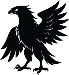 Eagle Bird Silhouette Vector File, Eagle Icon Vector