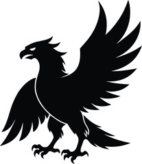 Eagle Bird Silhouette Vector File, Eagle Icon Vector