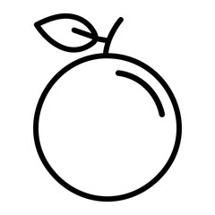  Outline nance fruit vector icon for web design isolated on white background