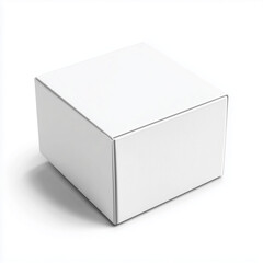 Fototapeta premium Versatile White Package Box Template for Shipping, Storage, and Branding, white box isolated on white