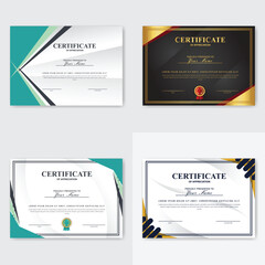 Fototapeta premium Four Appreciation Certificate Designs (1)