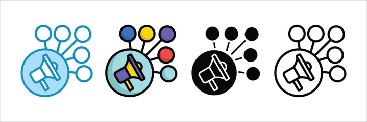 Viral Marketing  Icon Set Multiple Collection