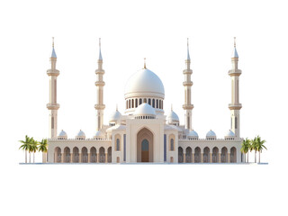 3D illustration of mosque building, with transparent background, PNG file. generative AI
3D illustration of mosque building, with transparent background, PNG file.