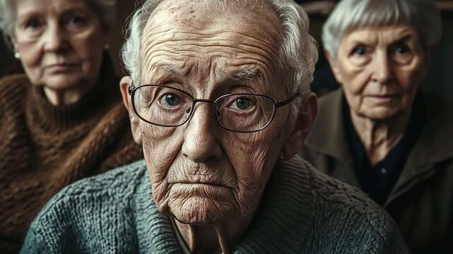 This video showcases the emotional depth of older adults. It reflects their life journeys through expressive facial details. A powerful visual narrative for storytelling and empathy. Generative AI