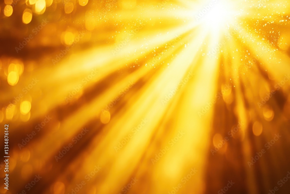 Canvas Prints golden abstract background with sun rays shining through bokeh lights creating a warm and radiant at