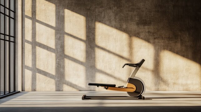Modern Exercise Bike in Sunny Loft