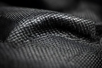 Monochromatic textile interplay showcasing complex woven arrangement