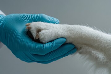 A compassionate veterinarian is dedicated to assisting a pet with the utmost care and compassion, ensuring that their furry friends receive the best possible treatment and comfort during their visit