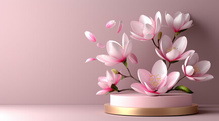 pink tulips in vase on white background