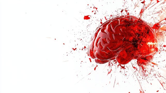 Exploding Brain Abstract Graphic