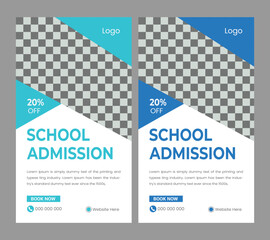  Back to school Instagram and Facebook story template
