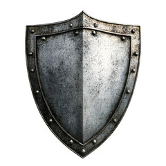 Weathered Metal Shield Strong Protection Ancient Defense Powerful Symbol