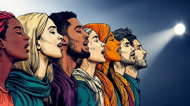 Diverse Voices United in Song: A Harmony of Cultures