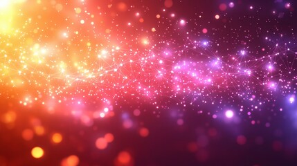 Abstract Colorful Glitter Particles Background