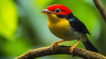 Long-tailed Manakin Chiroxiphia Linearis Image
