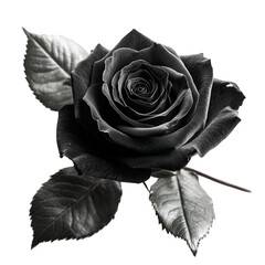 A single dark rose mysterious and elegant a symbol of sorrow or secret love