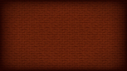 Fototapeta premium Dark brown brick wall background 4K